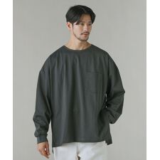 日本製VORTEX8オンス（MVS天竺）サイドスリットAライン長袖Tシャツ