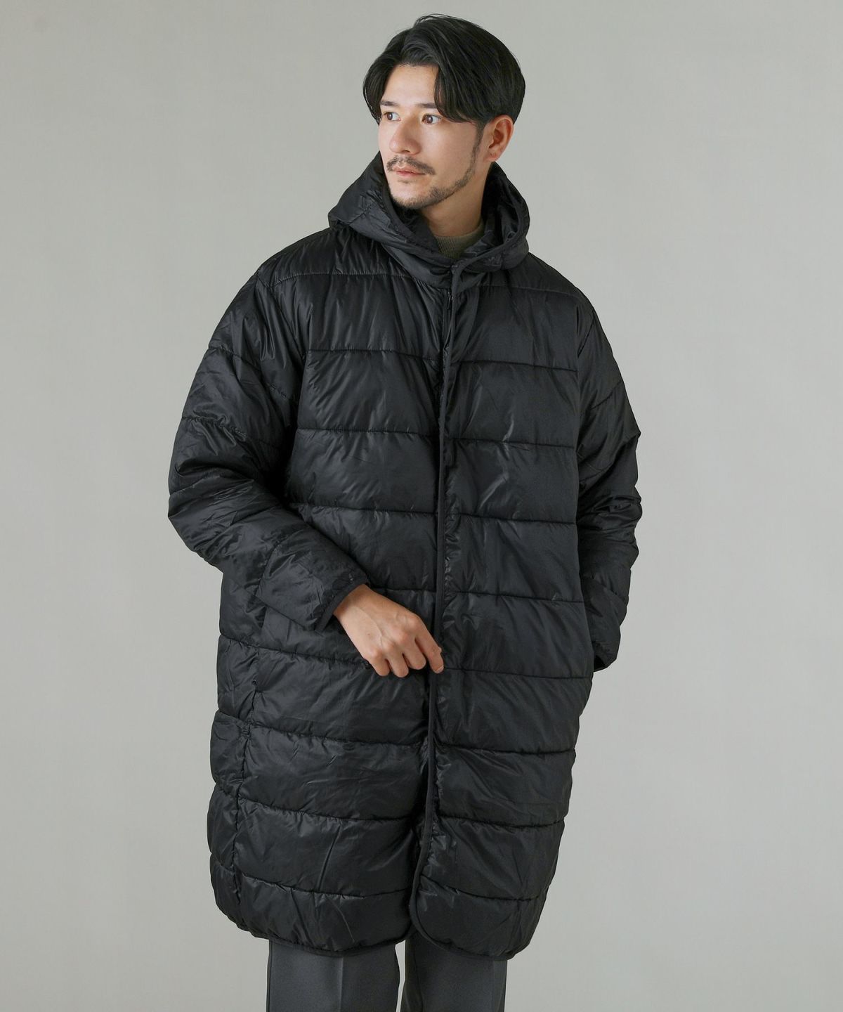 フーデッドロングダウンコート | スプートニクス(SPUTNICKS