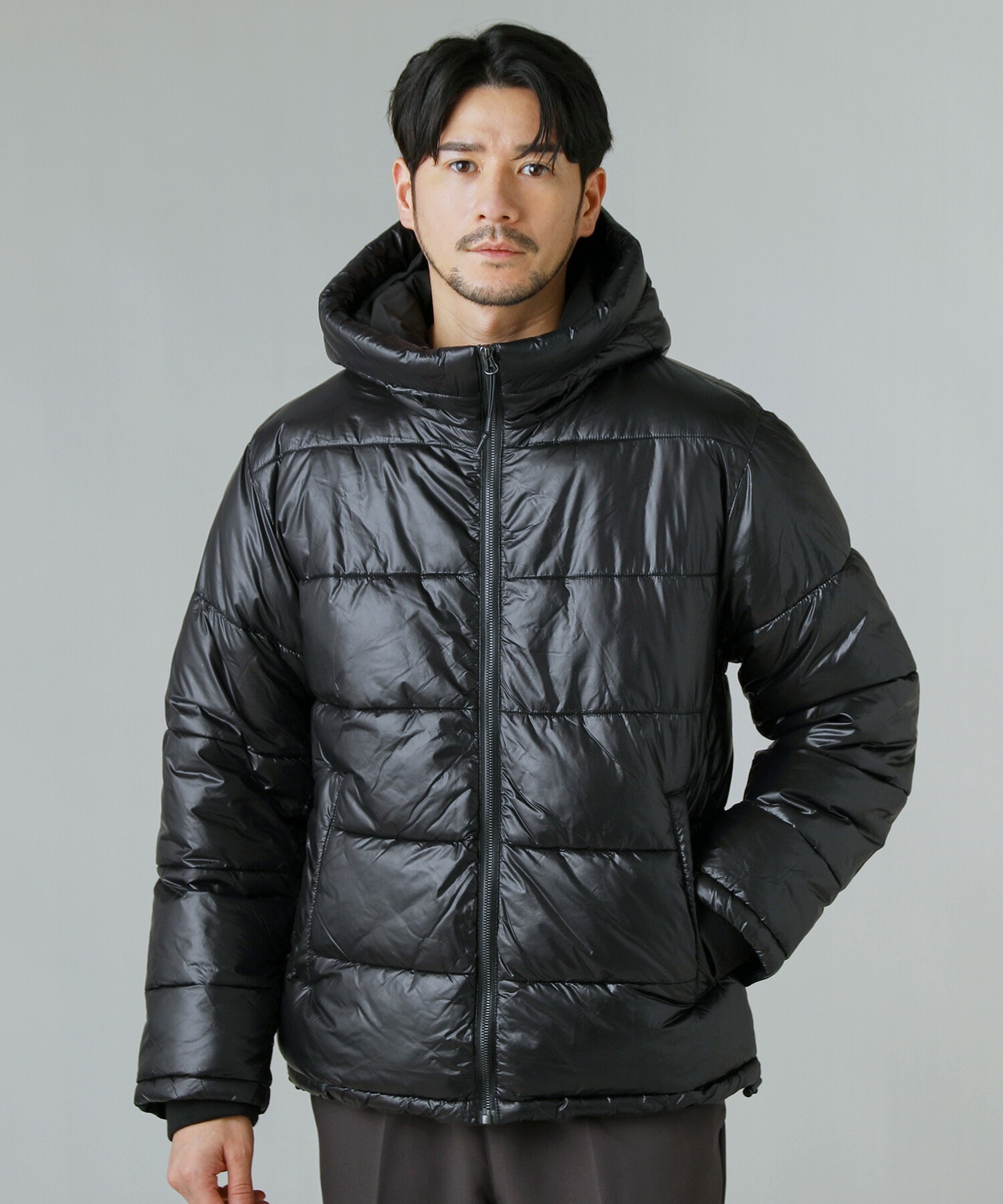 WET-PU(R)ファー付きダウンミックスジャケット | スプートニクス