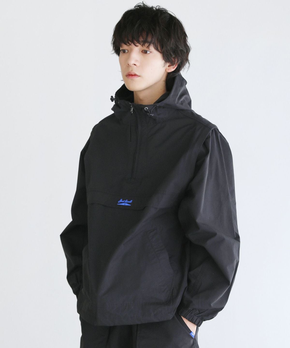 ★Lサイズ★ ブラックレーベルクレストブリッジ シャドーチェックロゴフーディー ブラックレーベルクレストブリッジ BLACK LABEL CRESTBRIDGE 【BLACK