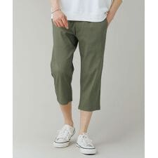 【接触冷感/吸水速乾/ストレッチ】カルゼレギンスクロップドパンツ