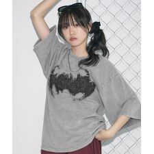 BLACKDENIMワッペンケミカル加工Tシャツ