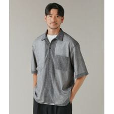 ドライニット半袖メッシュシャツ