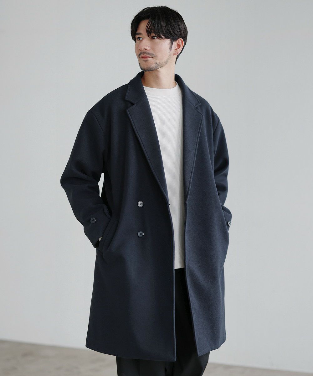 MILIOR カシミヤ混ウールメルトン チェスターコート | ムッシュニコル