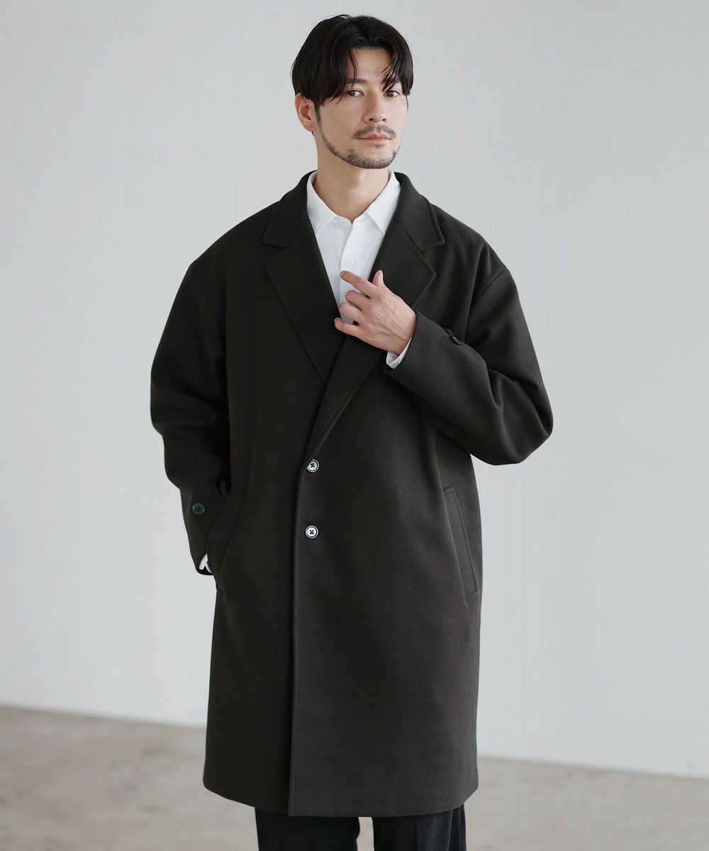 MILIOR カシミヤ混ウールメルトン チェスターコート | ムッシュニコル