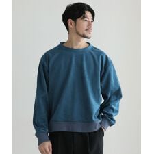 あったかもちもち裏起毛フェイクスウェードPOスウェット