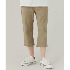 【接触冷感/吸水速乾/ストレッチ】カルゼレギンスクロップドパンツ