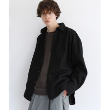 ワイドルーズシルエットブロード / メルトンシャツ