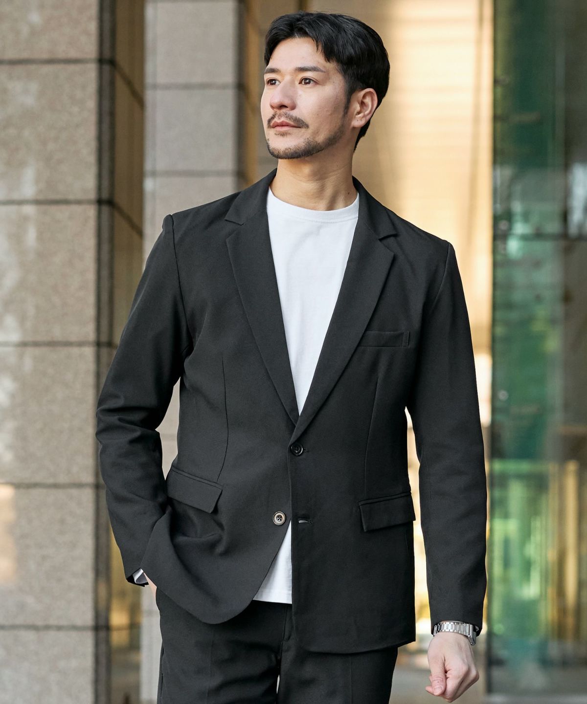 接触冷感7分袖テーラードジャケット | アストロノミー(ASTRONOMY