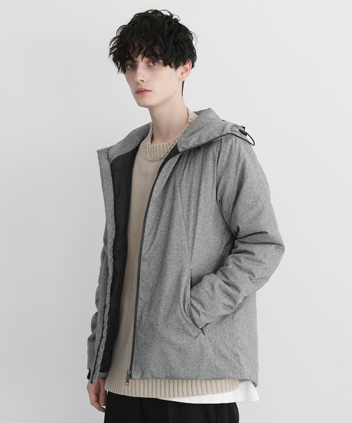 □格安新品□ 19AW ミックスファブリックハイネックフルジップ中綿