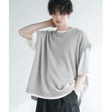 綿麻ニットベスト