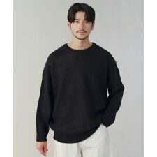 モヘアタッチマルチカラークルーネックニット