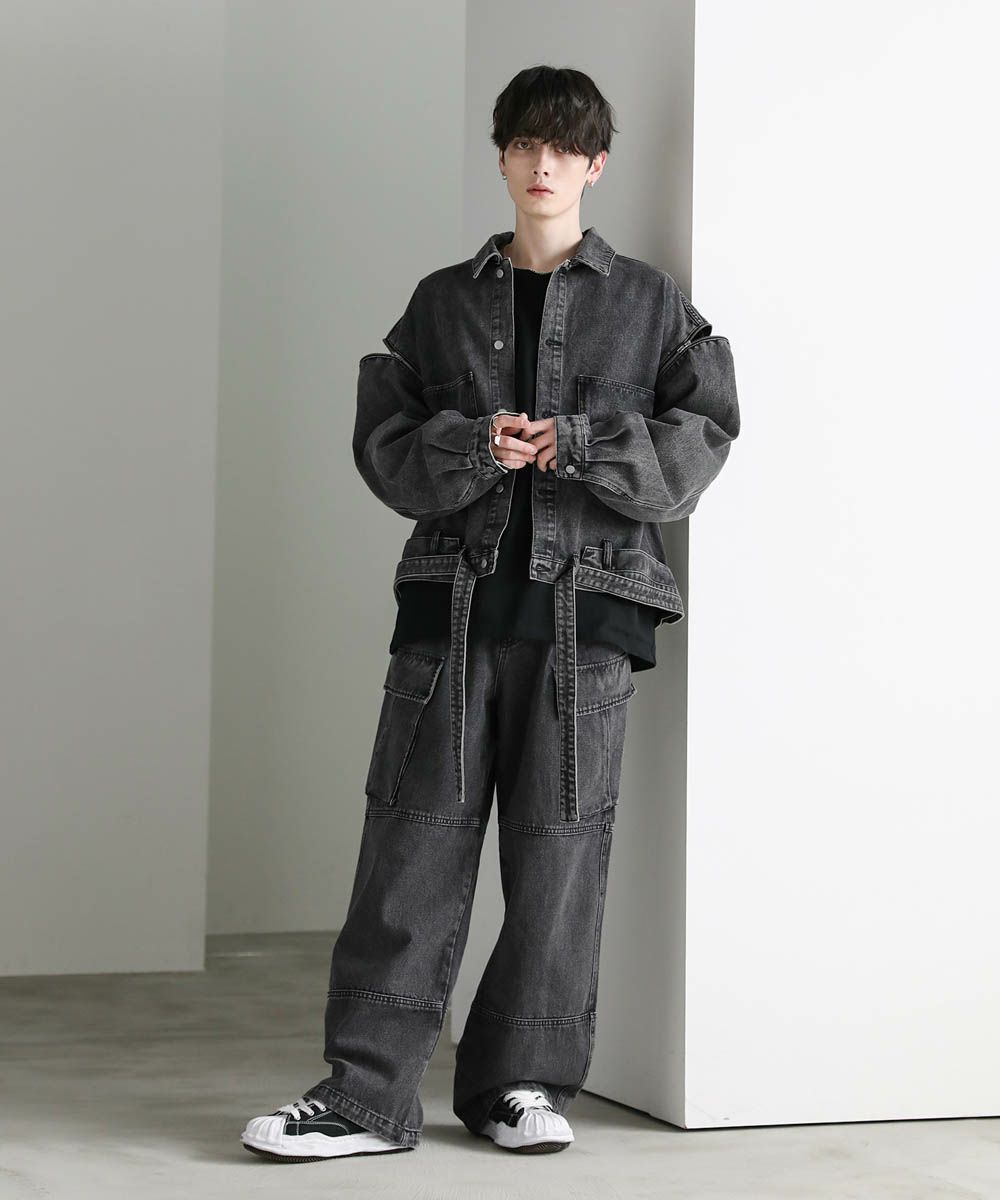 サイドコード2wayZIPデニムブルゾン | アストロノミー(ASTRONOMY