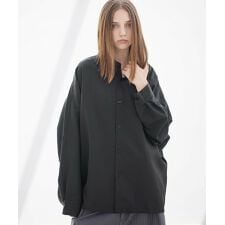 アストロノミー(ASTRONOMY)のリッチドレープスムースビッグシルエットドルマン長袖シャツ TPU/総柄ジャガード