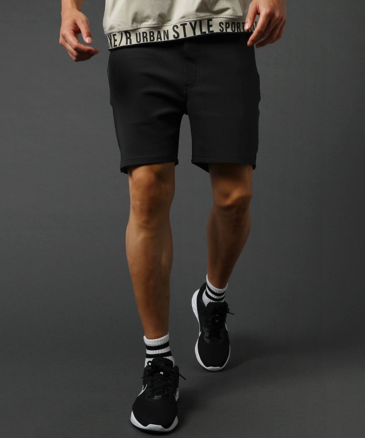 EVISU エビス　エヴィス　イージーショーツ　ベルトループ付き ストレッチジャージーベルトループ付き2WAYゴルフイージーショーツ