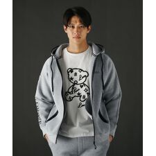 <LUXE/R>スポンジボンディングジップパーカー
