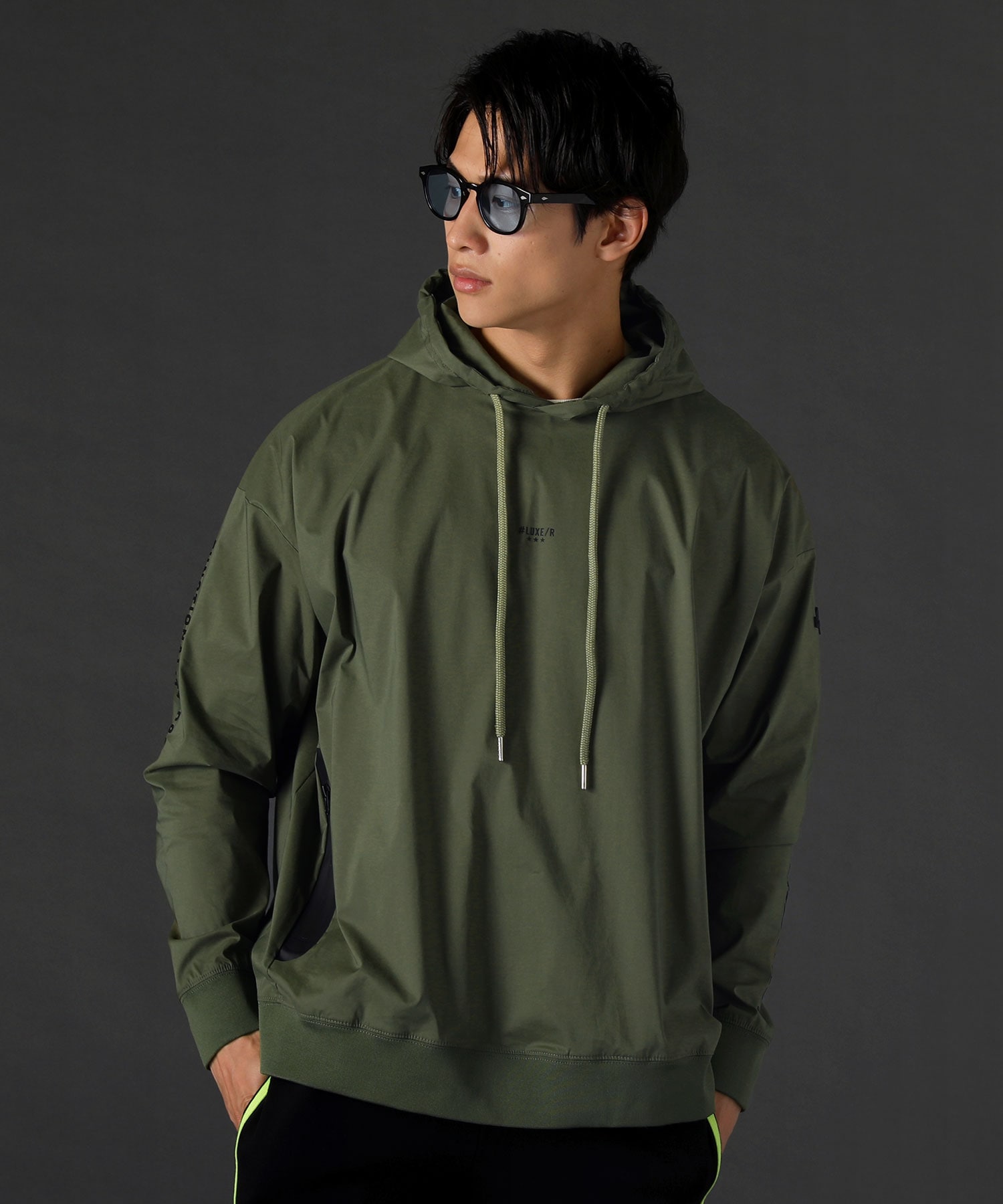 レジェス（REZES）/＜LUXE/R＞ストレッチ布帛長袖プルパーカー LUXE/R＞ストレッチ布帛長袖プルパーカー | レジェス(REZES) | マルイ