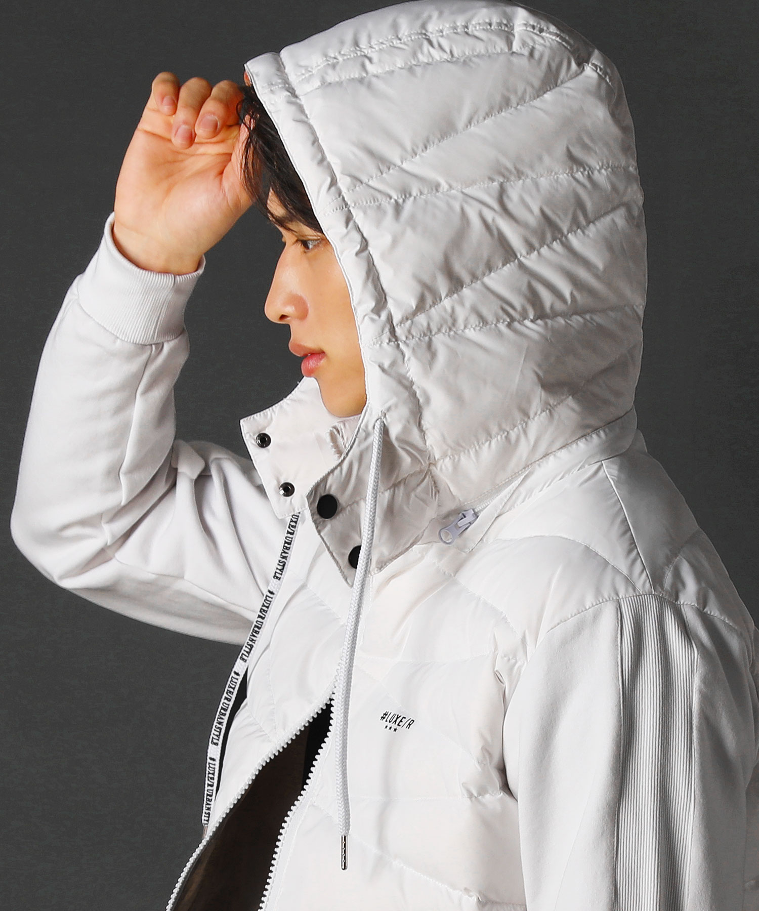 LUXE/R 高密度タフタ×裏起毛ストレッチダウンジャケット XL ゴルフ