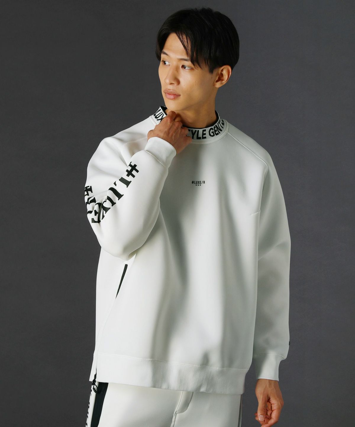 LUXE/R＞スポンジボンディングサイド止水ジップジャガードリブ