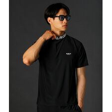 R/接触冷感スムースストレッチハイネックカットソー