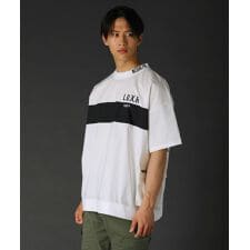 R/撥水加工コットンナイロンストレッチ布帛半袖プルオーバー