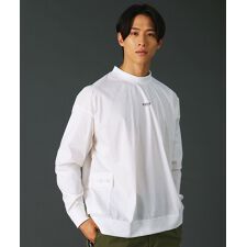 撥水ストレッチ布帛ツールポケットハイネックプルオーバー