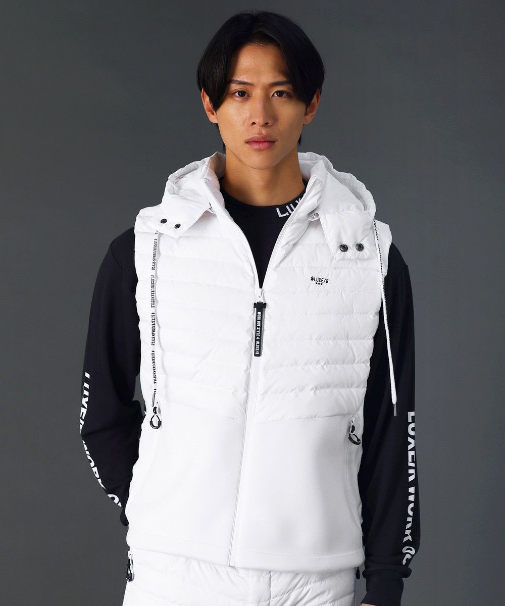 m.f.エディトリアル 【ダウン】 【撥水】シームレス フード脱着 ダウン