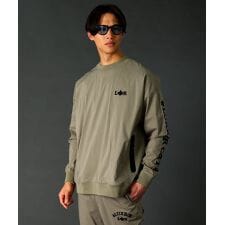 LUXE/R/撥水加工ストレッチ布帛コットンナイロン長袖プルオーバー