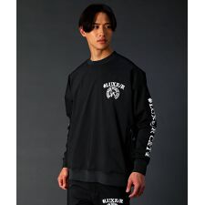 LUXE/R/撥水加工ストレッチ布帛コットンナイロン長袖プルオーバー