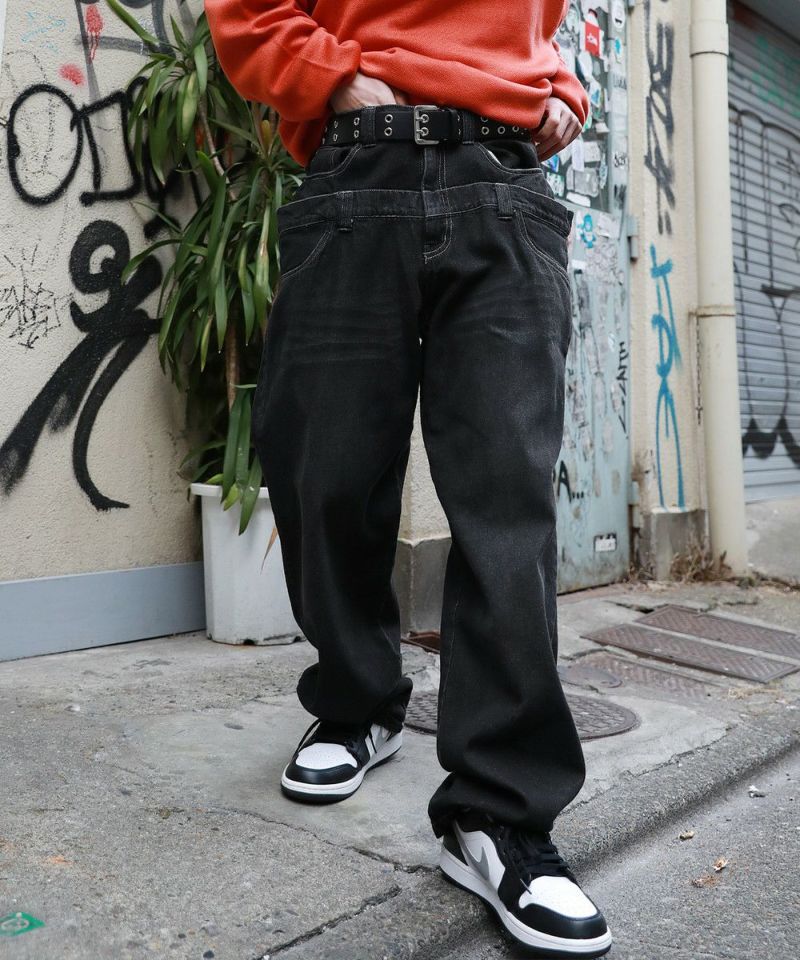 エムエスジー/ダブルウエストワイドバギーデニム ダブルウエストワイドバギーデニム | エムエスジー(MSG) | マルイ