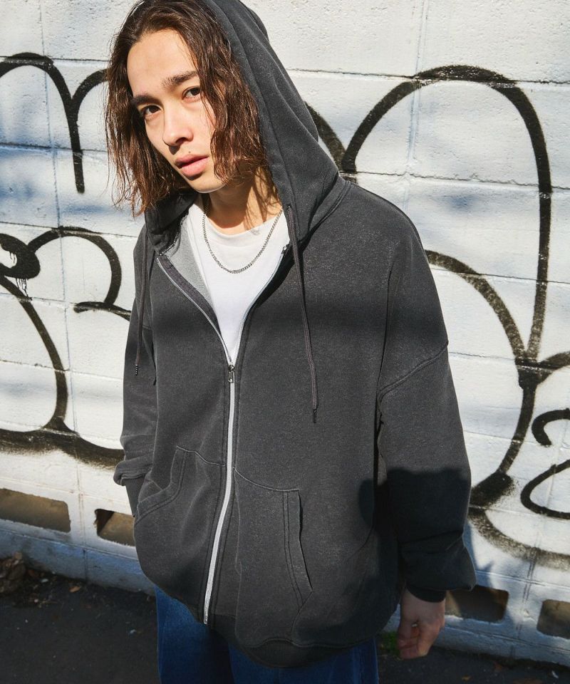 裏毛インディゴ染めフルZIPパーカー | エムエスジー(MSG) | マルイ