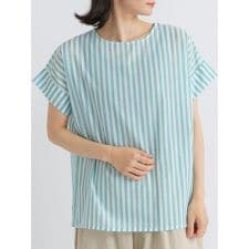 ハレノヒ(Hare no hi)の先染めストライプブラウス