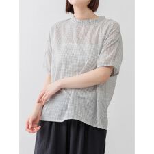 フリル襟ブラウス