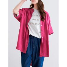 ハレノヒ(Hare no hi)の麻レーヨンシャツチュニック