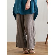 ハレノヒ(Hare no hi)の【オーガニックコットン100％】ワイドパンツ