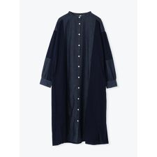 デニム切り替えワンピース