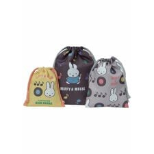 ハレノヒ(Hare no hi)のmiffy ミッフィー×レコード 巾着3点セット【ミッフィー】
