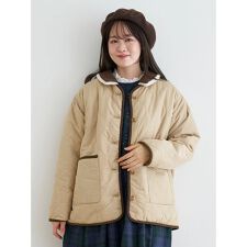 襟コーデュロイリバーシブルブルゾン