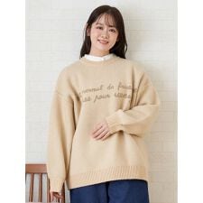 ロゴニットプルオーバー