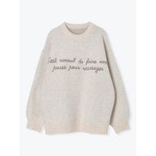 ロゴニットプルオーバー