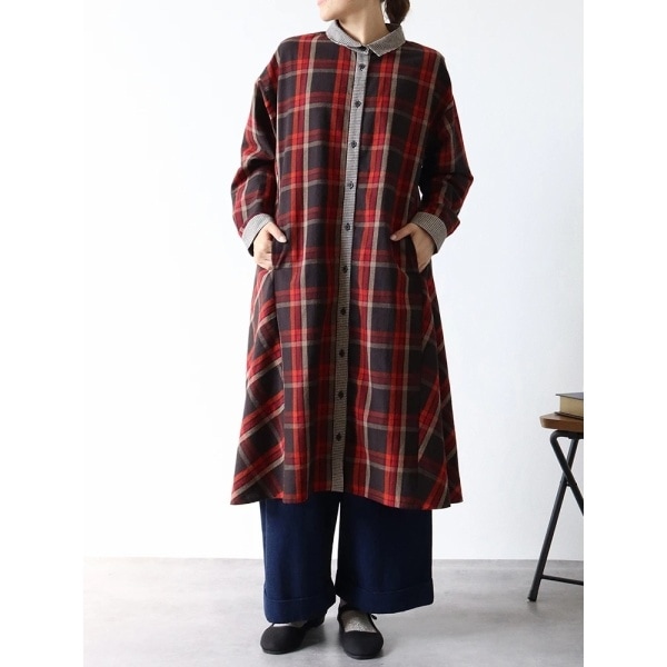 20471120 ワンピース デニムバンドカラーシャツワンピース | ビス(VIS) | マルイウェブチャネル