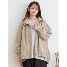 スタンドカラーナイロンブルゾン