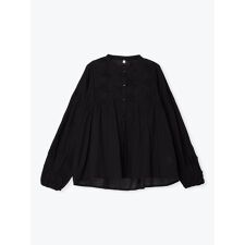 花刺繍コットンブラウス