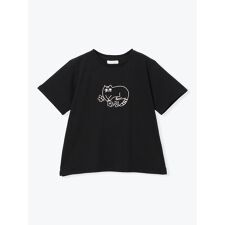 フロントネコ刺繍Tシャツ