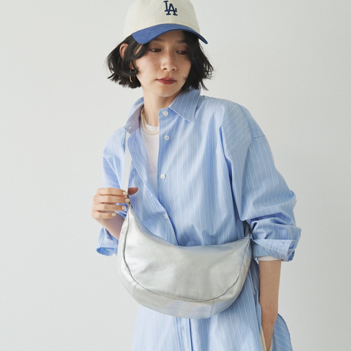 ソフトレザーラウンドショルダーバッグ〈UNISEX〉(CE-1326) | ラシット