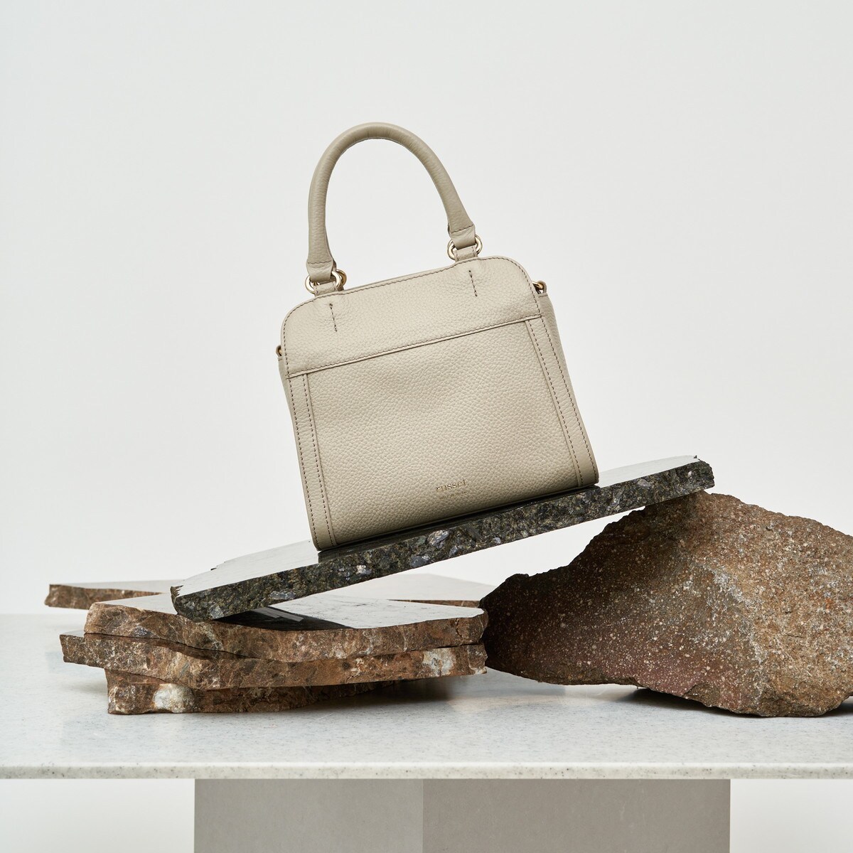 russet ラシット2024SS新作《Morandi》レザーボストンバッグL