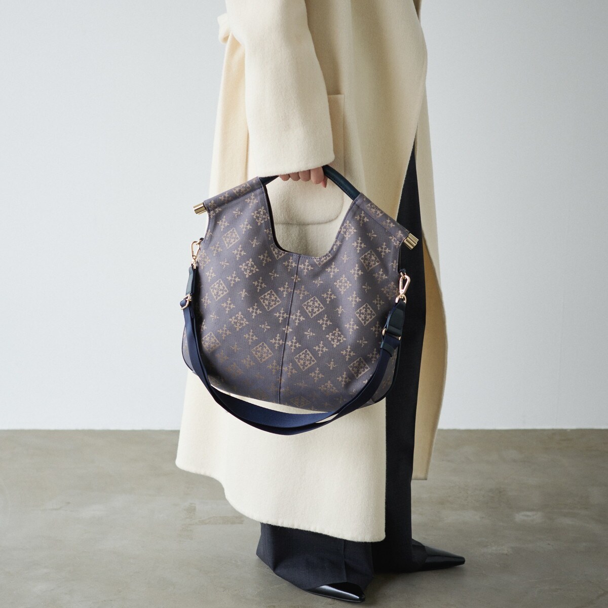 2024AW新作】スモール2wayトートバッグ【コットンジャガード