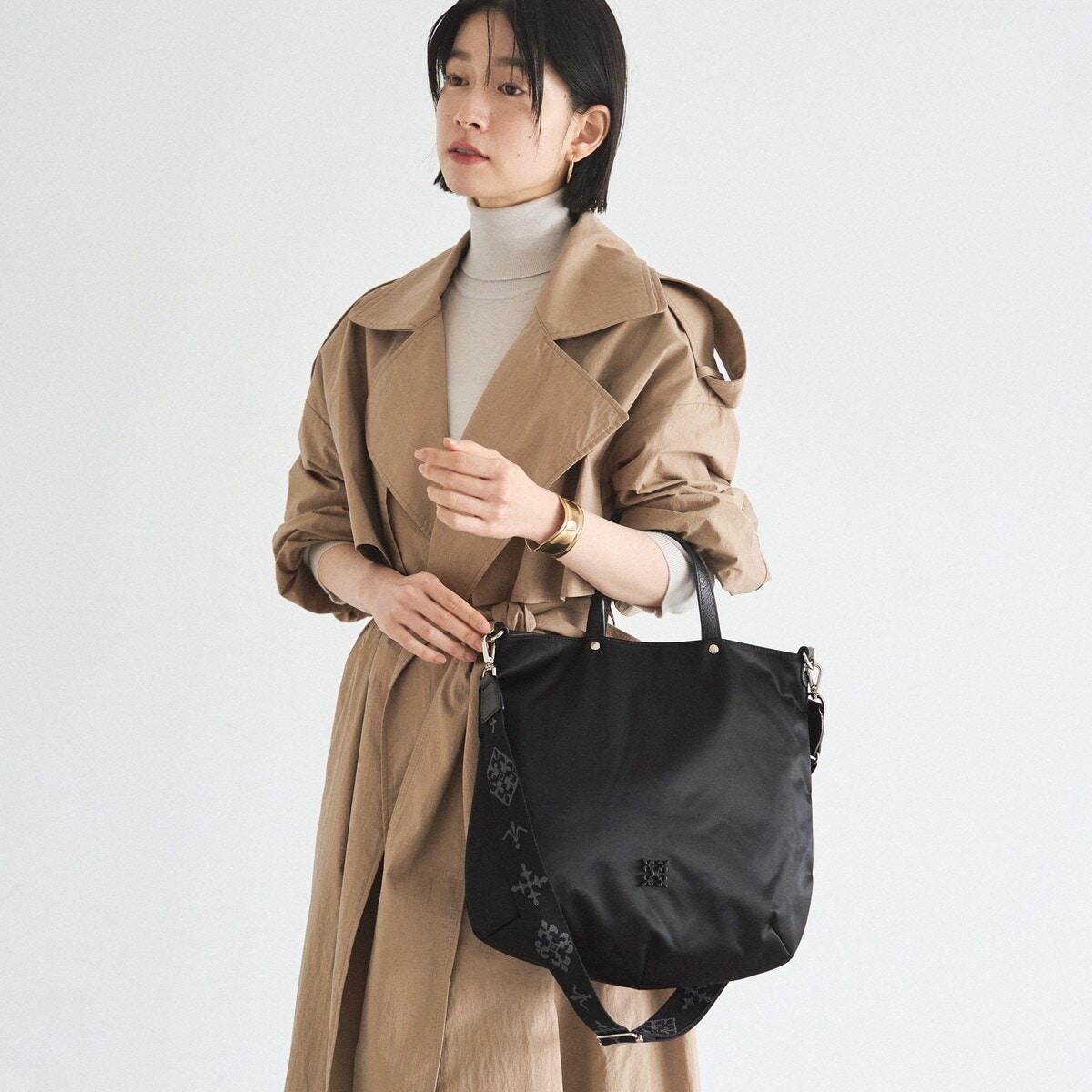 A4サイズ対応＞三層2wayトートバッグ M(CE-1535) | ラシット(russet