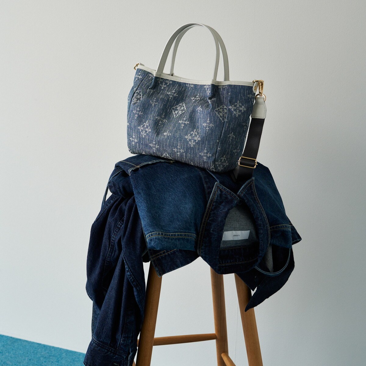 2025SS ラシット 2wayミニトート Denimjacquard デニム 2025SS ラシット 2wayミニトート Denimjacquard デニム - メルカリ