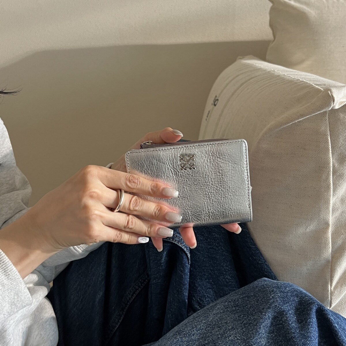 ミニモノグラムプレートハーフウォレット(SO-421) | ラシット(russet